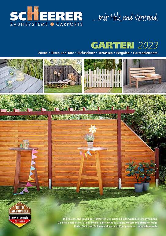 Scheerer Garten Katalog 2023 bei Leyendecker HolzLand Trier