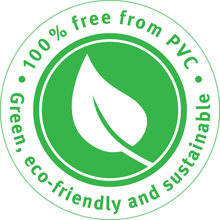 100% frei von PVC - Zertifizierung