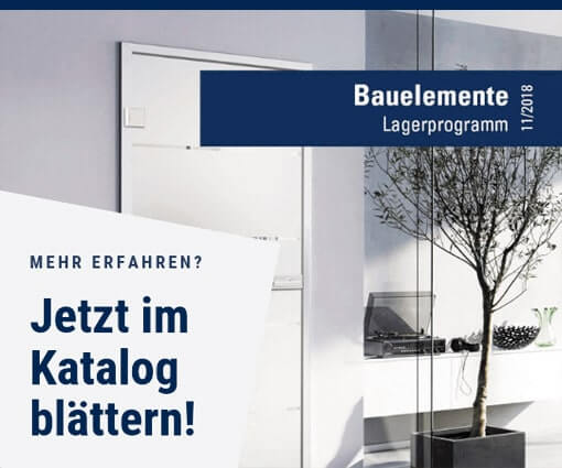 Türen, Schiebetüren, Innentüren, Glastüren und Tür-Beschläge finden Sie im Leyendecker Bauelemente-Katalog