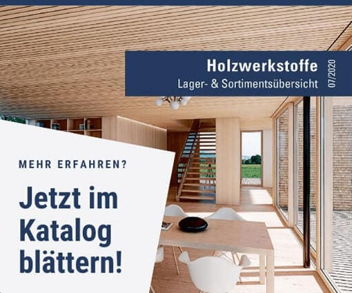 Plattenwerkstoffe aus Span, Sperrholz, HPL, CPL, MDF, HDF und Massivholz im Leyendecker Holzwerkstoff-Katalog