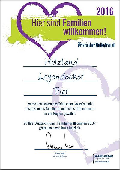 Bei Leyendecker HolzLand sind Familien willkommen!