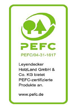 Auszeichnung PEFC-Zertifikat