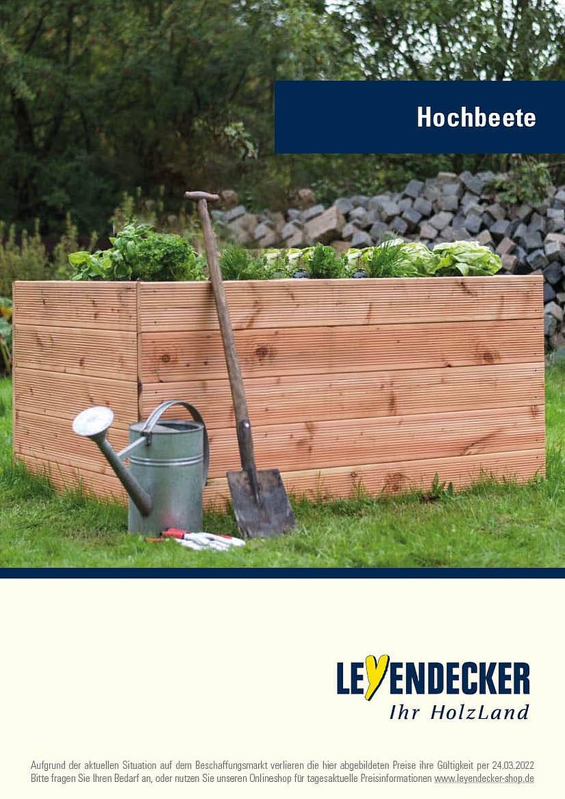 Hochbeete-Katalog von Leyendecker HolzLand