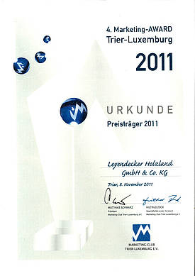 Auszeichnung Marketing-Award 2011